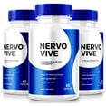thumbnail image 1 of (3 Pack) NervoVive Capsules, Nervo Vive Nerve Health Support Pills, All Natural Potent Supplement, Maximum Strength Formula for Overall Health and Wellness, Official Reviews (180 Capsules), 1 of 8