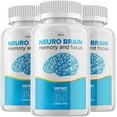 thumbnail image 1 of 3 Pack Neuro Brain and Focus Supplement, Neuro Brain Memory Focus and Cognitive Support, Neuro Brain Pills Nootropic NeuroBrain to Boost Memor, Neuro Brain Vitamin 180 Capsules, 1 of 3