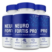 3 Pack Neuro Fortis Pro Capsules, Advanced Maximum Strength, NeuroFortis Pro Supplement Pills for Brain and Cognitive Health