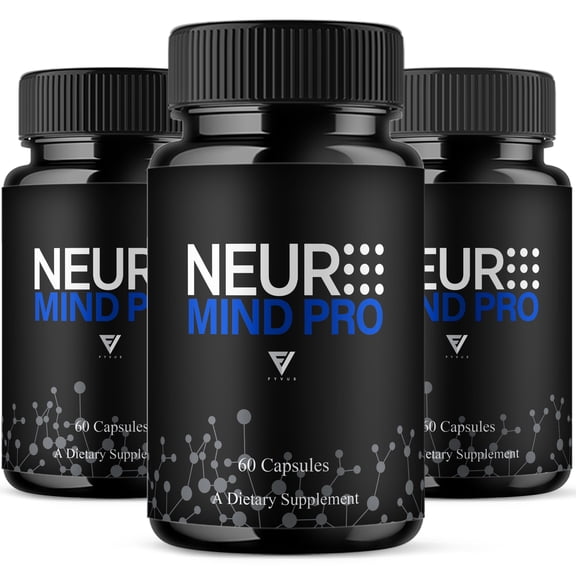 (3 Pack) Neuro Mind Pro Pills, NeuroMindPro Brain Health Formula (180 Capsules)