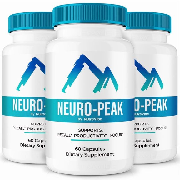 (3 Pack) Neuro-Peak Pills Daily Formula with a Natural Blend to Help Maintain Focus, Memory & Concentration | Clean, Gentle, Easy-to-Swallow Capsules for Everyday Sharpness (180 Capsules)