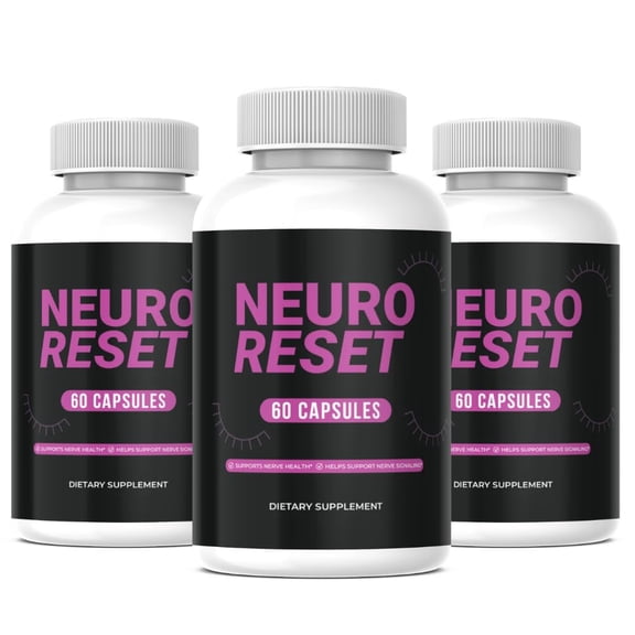 (3 Pack) Neuro Reset Brain and Memory Support Supplement, Neuro Reset Pills Premium Formula - 180 Count