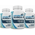 thumbnail image 1 of (3 Pack) Neuro Surge Brain and Memory Support Supplement, Neuro Surge Pills Premium Formula - 180 Count, 1 of 6