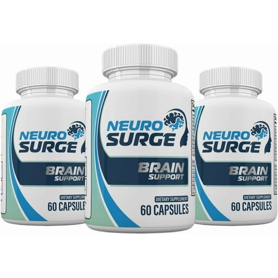 (3 Pack) Neuro Surge Brain and Memory Support Supplement, Neuro Surge Pills Premium Formula - 180 Count