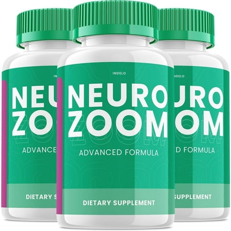 3 Pack Neuro Zoom Brain Boost Supplement, Neuro Zoom Advanced Memory Support Formula, Neuro Zoom Pills Nootropic to Reduce Brain Fog, Neuro Zoom to Boost Memory, NeuroZoom Reviews 180 Capsules