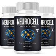 3 Pack NeuroCell Focus Supplement, Neuro Cell Brain Support 180 Capsules