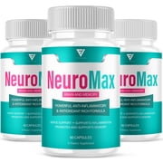 3 Pack NeuroMax Brain and Memory Support Supplement Neuro Max Capsules, NeuroMax Brain and Memory Multivitamin 180 Capsules