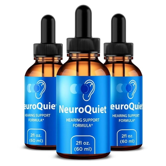 (3 Pack) NeuroQuiet - Advanced Ear Support, Natural Formula to Promote Inner Ear Health, Tinnitus Supplement for Ringing, Official Auditory Pills, Neuro Quiet Reviews (90 Servings)