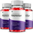 thumbnail image 1 of (3 Pack) Neurocept Brain Supplement Neuro Cept Premium Memory Gummies, Neurocept Advanced Memory & Focus Support Supplement (180 Gummies), 1 of 8