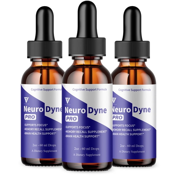 (3 Pack) Neurodyne Premium Nootropic Supplement, Neurodine Max Strength (6oz)