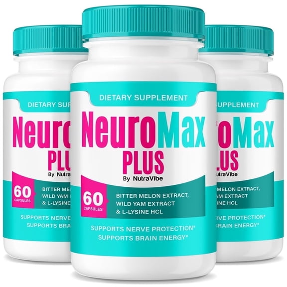 (3 Pack) Neuromax Plus Daily Memory Support Formula with a Natural Blend to Help Maintain Clarity, Focus & Everyday Sharpness | Just 2 Easy-to-Swallow Pills a Day (180 Capsules)