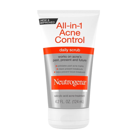 3 Pack Neutrogena All-in-One Acne Control Daily Scrub 4.2 oz