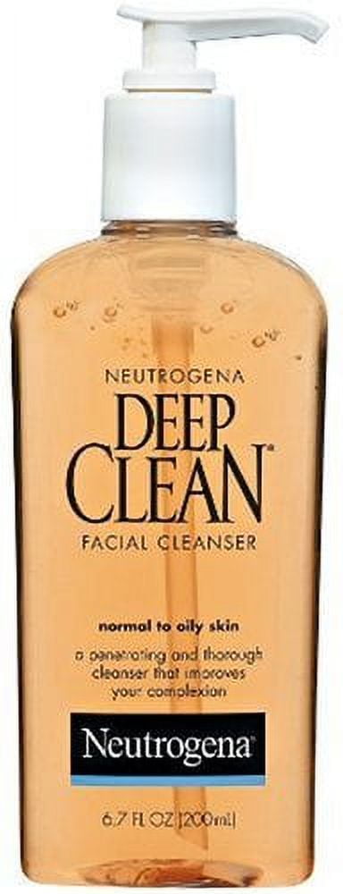 3 Pack Neutrogena Deep Clean Facial Cleanser For Normal to Oily Skin 6.7 oz Each