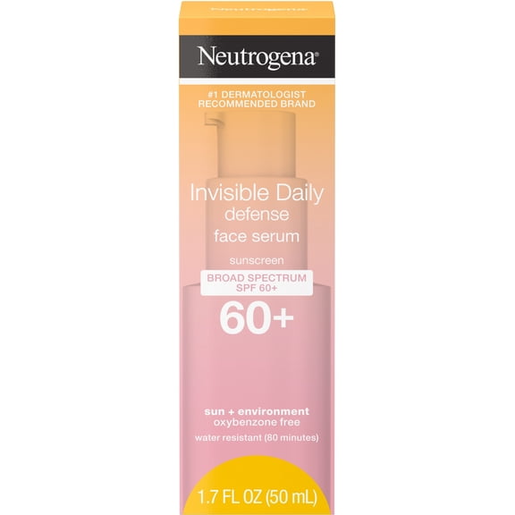 3 Pack - Neutrogena Invisible Daily Defense Face Serum with Broad Spectrum SPF 60+, 1.7 fl. oz 1 ea