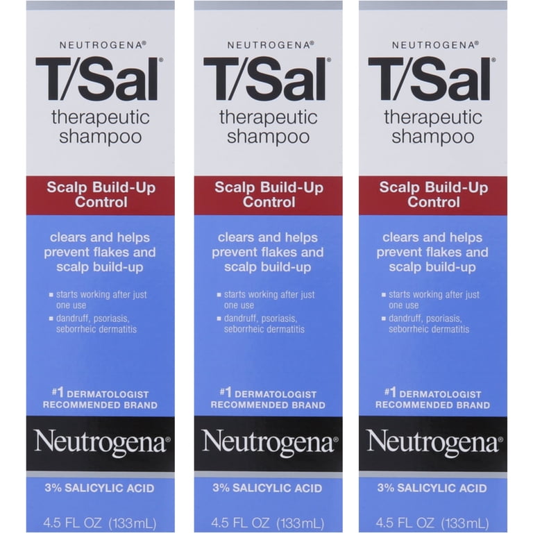 ★未使用品‼︎ 箱入り T/Salシャンプー 3本セット Neutrogena T/Sal 3 Pack Maximum Strength Shampoo, 4.50 oz Each