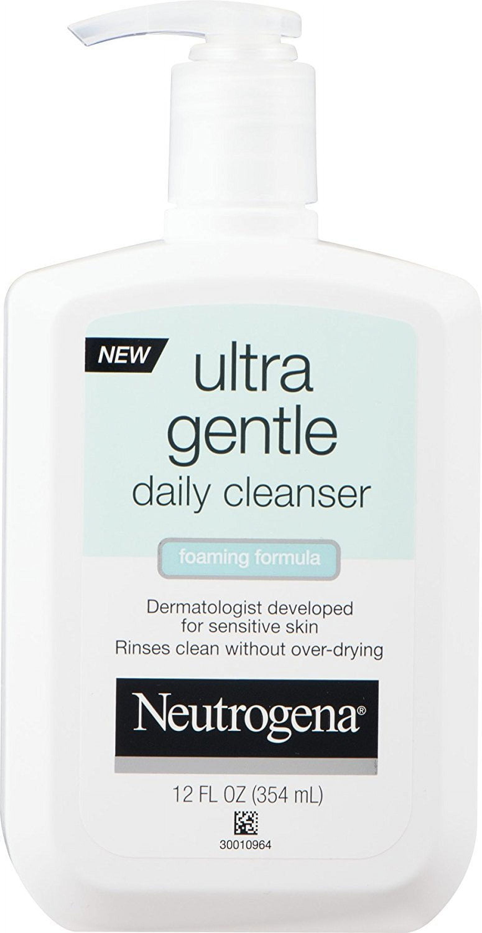 3 Pack Neutrogena Ultra Gentle Daily Cleanser Foaming Formula 12 Ounce