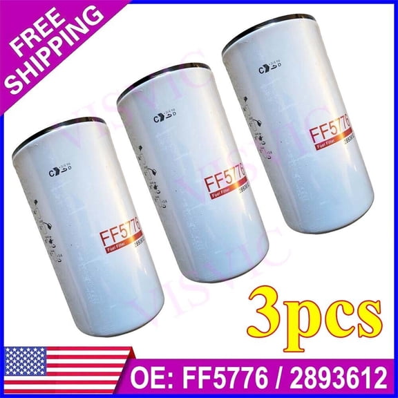 3 Pack New FF5776 Fuel Filters Fits For ISX Cummins 2893612