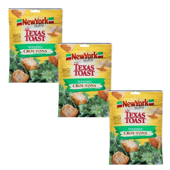 ( 3 Pack ) New York Bakery The Original Texas Toast Seasoned Croutons - 5oz