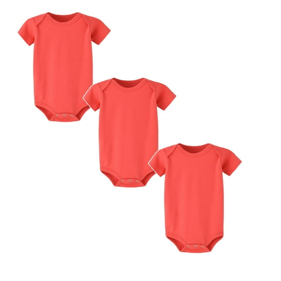 3-Pack Bodysuit Pajamas Romper Jumpsuit Comfort Short Sleeve Bodysuits Baby Girl Clothes 18M Baby Clothes