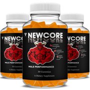 3 Pack Newcore Maximum Strength Male Performance Gummies, New Core Advanced Shilajit Formula Gummy 3 Month Supply