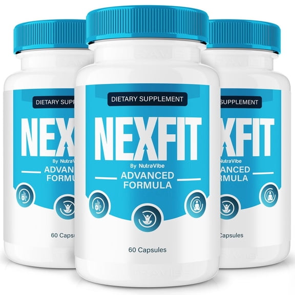 (3 Pack) NexFit Natural Daily Pill Formula Designed to align with Fitness Goals, Support active Lifestyle & Body Balance | Just 2 Easy-to-Swallow Pills Daily (180 Capsules)