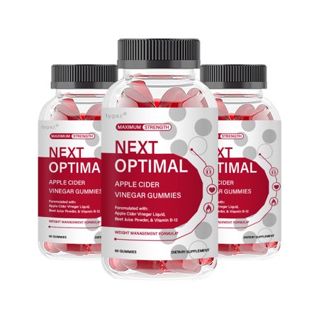 (3 Pack) Next Optimal Gummies - Next Optimal Apple Cider Vinegar Gummies