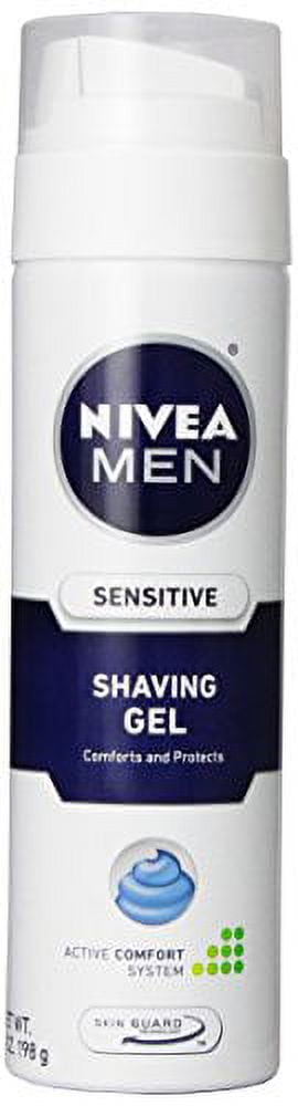 3 Pack - Nivea For Men Shaving Gel, Sensitive, 7oz Each