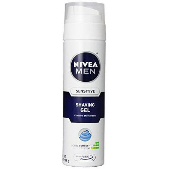 3 Pack - Nivea For Men Shaving Gel, Sensitive, 7oz Each