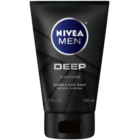 3 Pack - Nivea Men Deep Cleansing Beard And Face Wash 3.3 oz