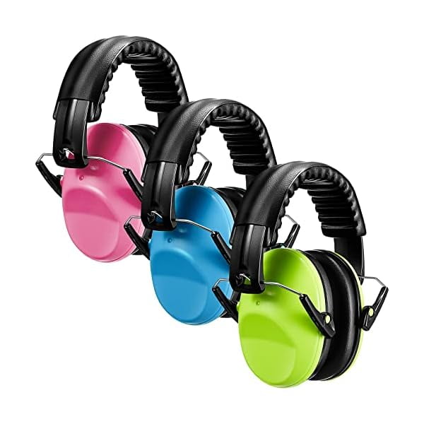 3 Pack Noise Reduction Headphones for Kids Ear Protection Earmuffs Headphones for Autism Toddler Kids Ear Muffs 27db