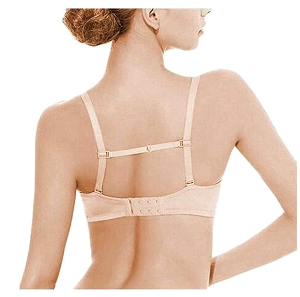 Women Elastic Anti Slip Bra Straps Adjustable Bra Strap Holder Belt With  Back Clips Breast Slip
