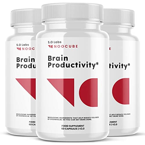 (3 Pack) Noocube Brain Supplement Nootropic Pills Noocube Brain