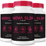 3 Pack Nova Slim Capsules   Gentle Gut & Digestive Support Formula for Balance & Wellness | Easy-to-Take Capsules 180 Capsules