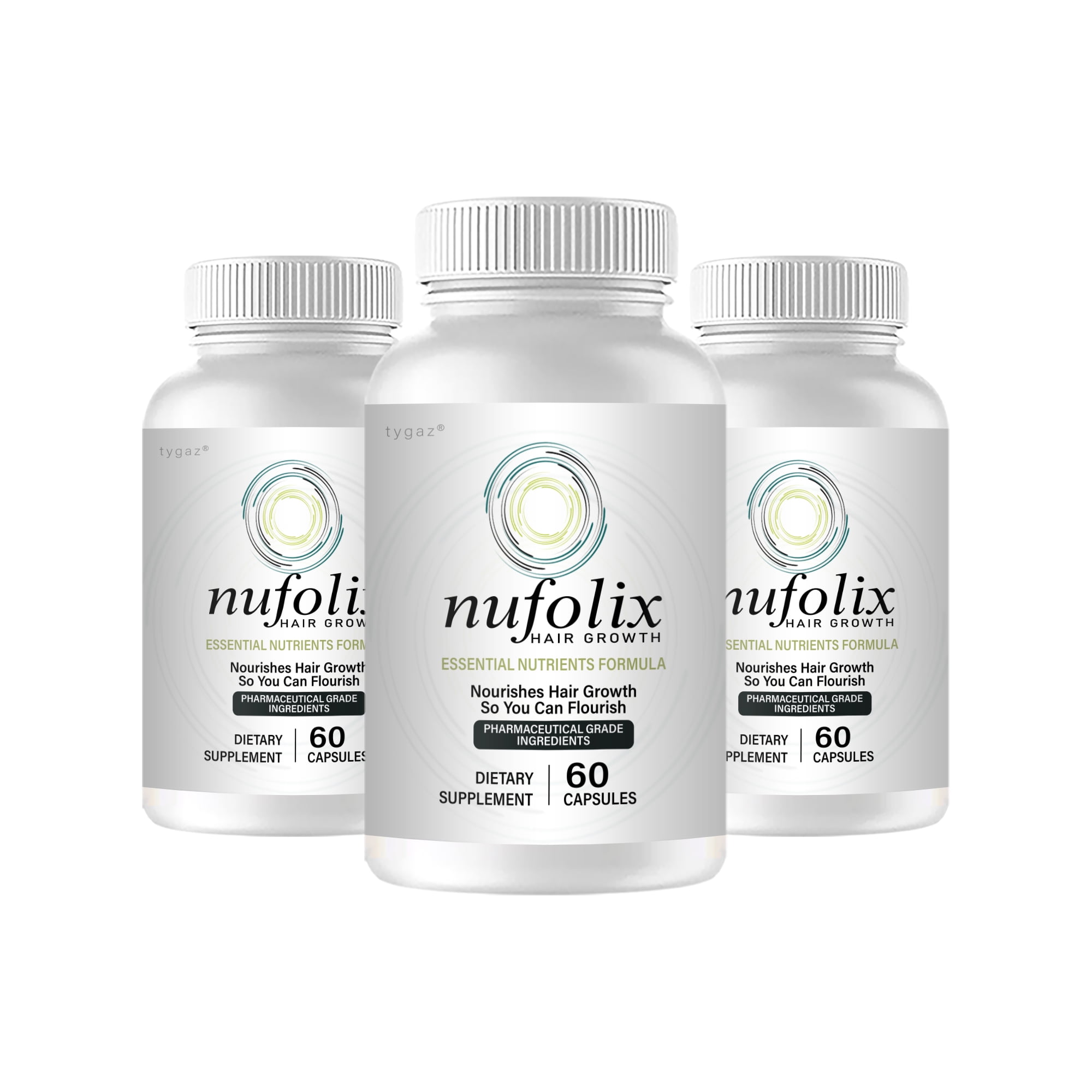 Customer reviews for (3 Pack) Nufolix Capsules - Nufolix Advanced Hair  Growth Capsules