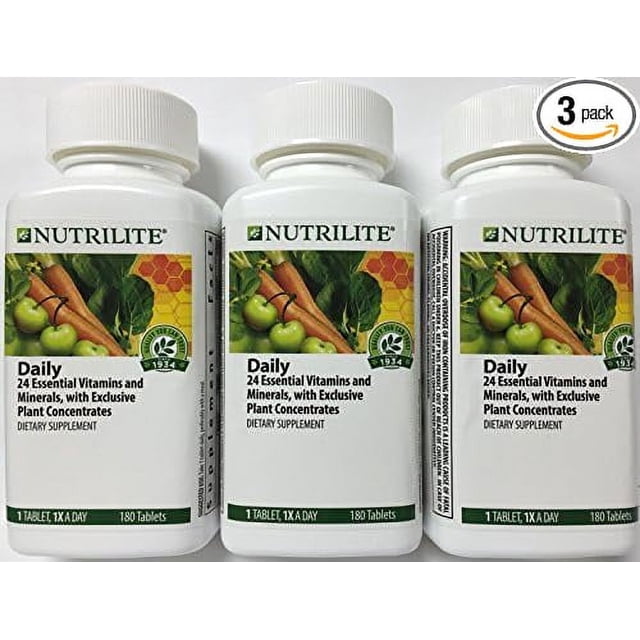 3 Pack Nutrilite Daily Multivitamin Multimineral Dietary Supplement