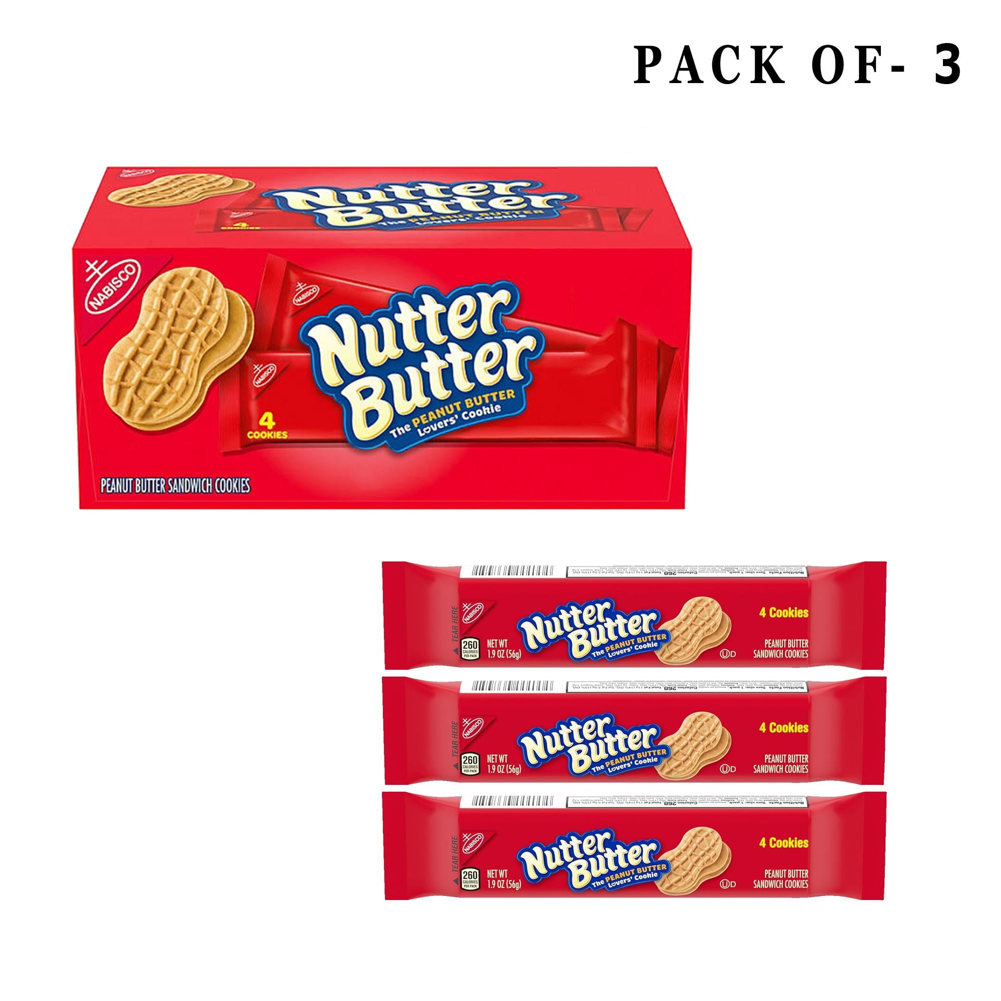 3 Pack Nutter Butter Peanut Butter Sandwich Cookies, 1.9 Oz Per Bar | Buy From GOLDENROW