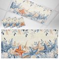 thumbnail image 1 of 3 Pack Ocean Starfish Fluorescent Light Covers for Ceiling Lights Watercolor Eucalyptus Leaves Shell Retro Magnetic Ceiling Light Covers Overhead Light Filters for Office Classroom Home, 1 of 9