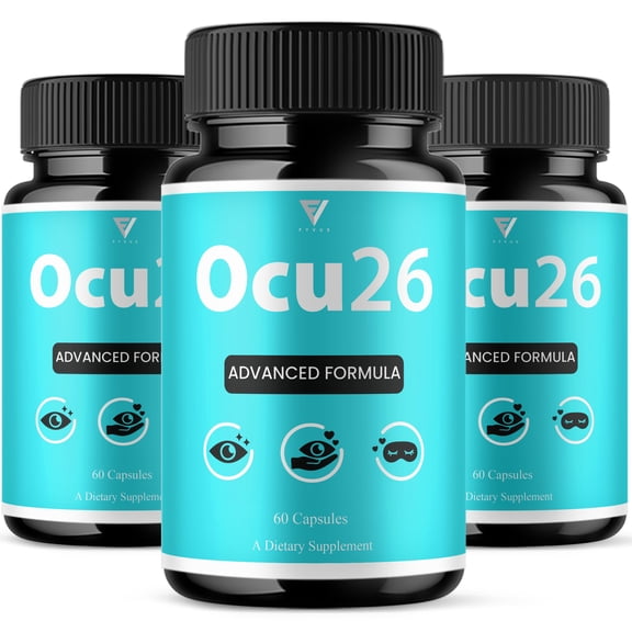 (3 Pack) Ocu 26 Advanced Eye Vision, Ocu26 Eye Support (180 Capsules)