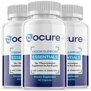 3 Pack Ocure+ Revolutionary Advanced Vision Matrix Formula - Supports Healthy Vision - Dietary Supplement for Eyes Sight - 180 Capsules
