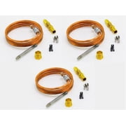 3 Pack Of Robertshaw 1980-036 36" Snap Fit Thermocouples