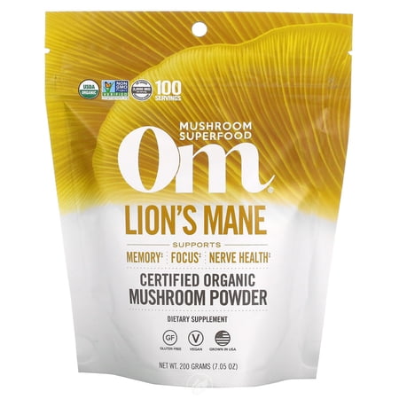 (3 Pack) Om Lion's Mane,Og1,Pwd,200Gr 7.05 Oz