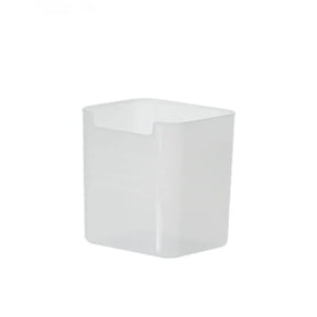 3-Pack Open-Top Storage Bins with Easy-Access Notch | Clear Stackable Plastic Organizer Baskets for Kitchen Cabinets, Pantry, Countertop, Fridge
