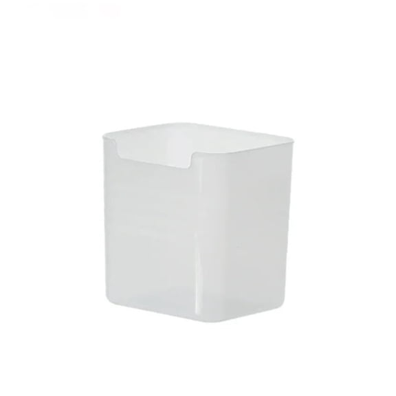 3-Pack Open-Top Storage Bins with Easy-Access Notch | Clear Stackable Plastic Organizer Baskets for Kitchen Cabinets, Pantry, Countertop, Fridge
