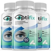 3 Pack Optifix - Revolutionary Advanced Vision Matrix Formula - Supports Healthy Vision - Dietary Supplement for Eyes Sight - 180 Capsules