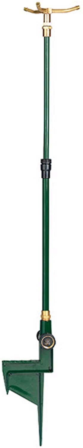 3 Pack - Orbit Adjustable Brass 3-Arm Telescoping Lawn Sprinkler with Step Base