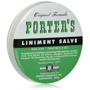 3 Pack Orginal Formula Porters Liniment Salve 2 Oz cuts burns