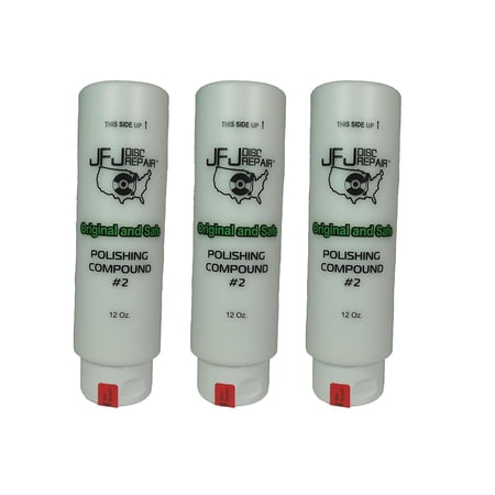 3 Pack Original JFJ Polish Compound #2 12oz (White)