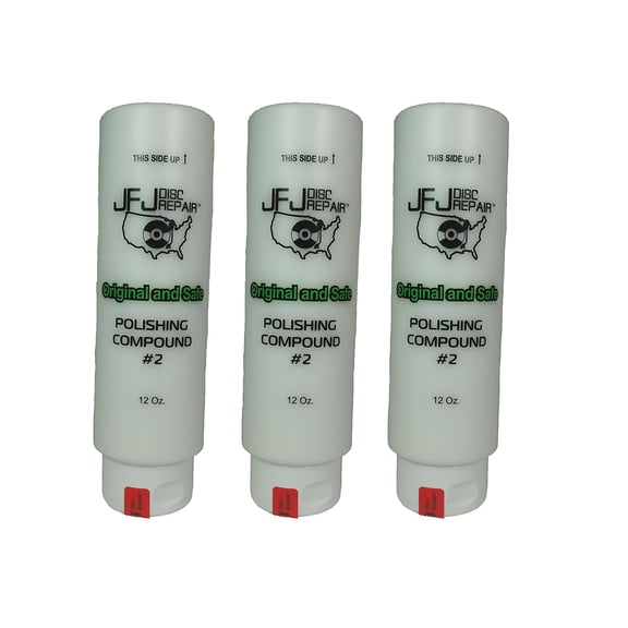 3 Pack Original JFJ Polish Compound #2 12oz (White)