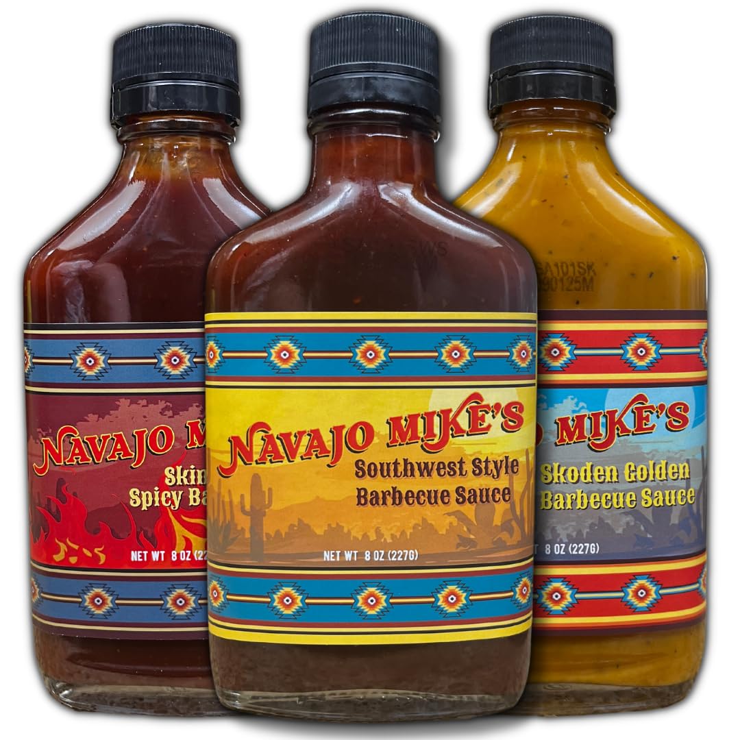 3 Pack "Original" "Skinwalker" "Skoden" Southwest BBQ Sauce 24 ounces