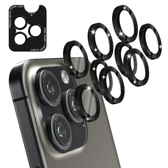 (3 Pack) Orzero Compatible for i16 P / 16 P M Camera Lens Protector, AR Transmission Enhancement Anti-Scratch Case Friendly - Black